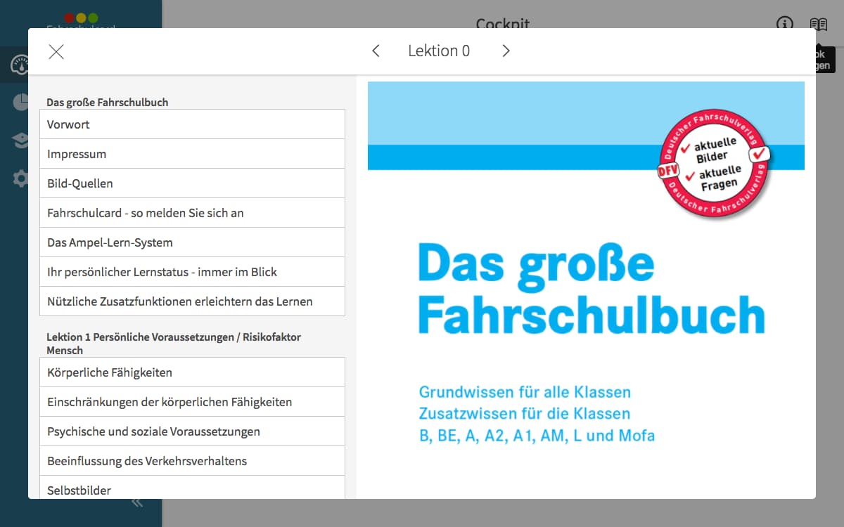 Fahrschulcard Lehrbuch